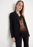 Gianna single-breasted blazer BLUBIANCO WHITEMARRONENERO BLACK Woman image number 1