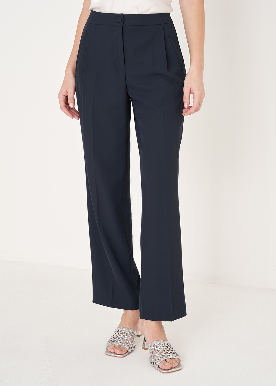 Pantalone Gigi in cady BLUE OLTREMARE  Donna , immagine n. 2