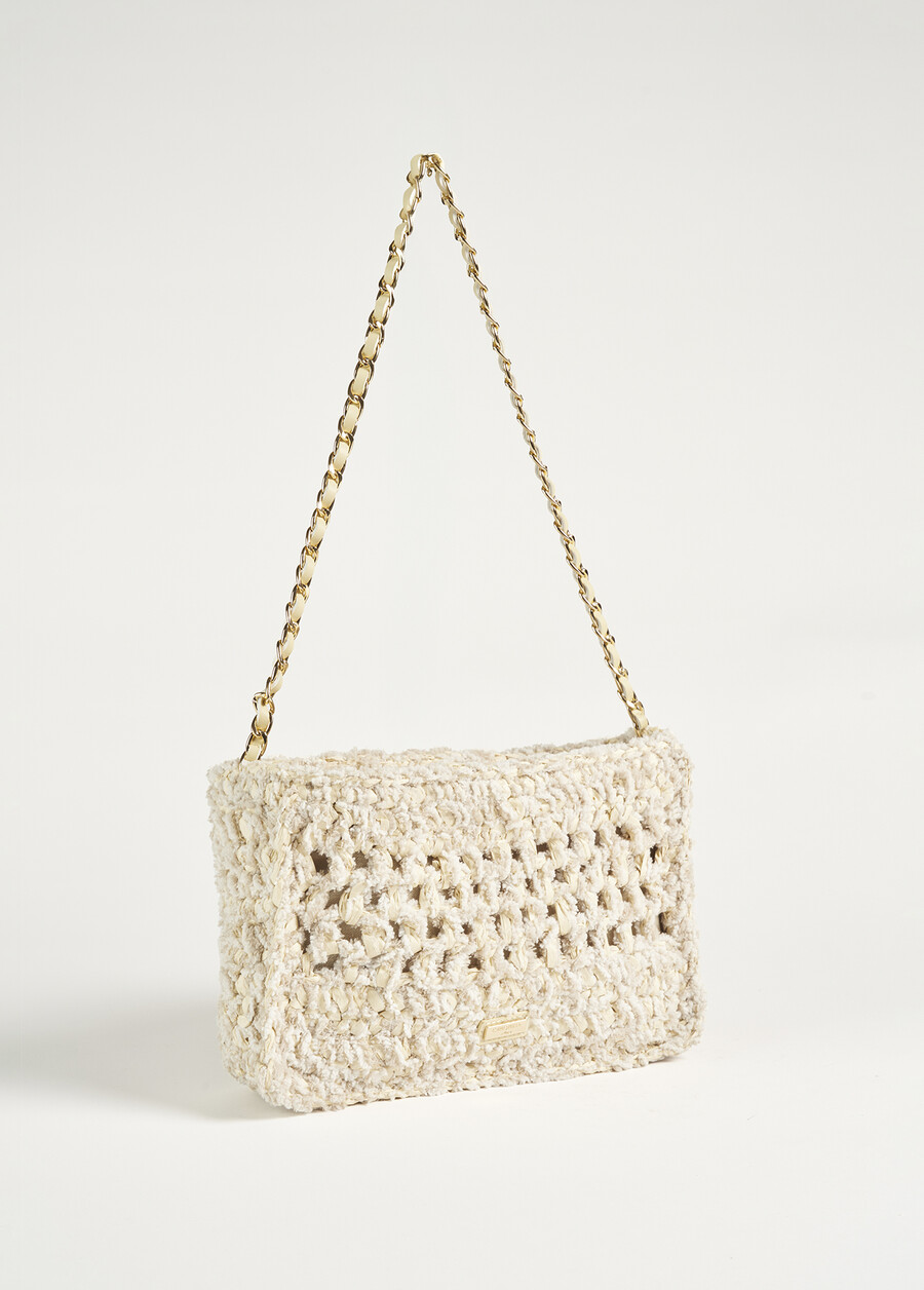 Bila woven paper clutch bag VIOLA MULBERRYBEIGE AVENA Woman , image number 2