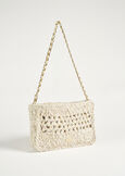 Bila woven paper clutch bag VIOLA MULBERRYBEIGE AVENA Woman image number 2