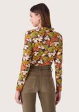 Siria floral pattern jersey MARRONE TIERRA Woman image number 3