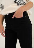 Jeans Cindy flare con ricamo rose NERO Donna immagine n. 4