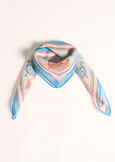 Foulard Sean in seta fantasia BLU AVION Donna immagine n. 2
