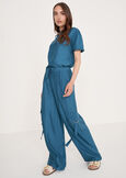 Pecan viscose trousers MARRONEBLU OTTANIO Woman image number 1