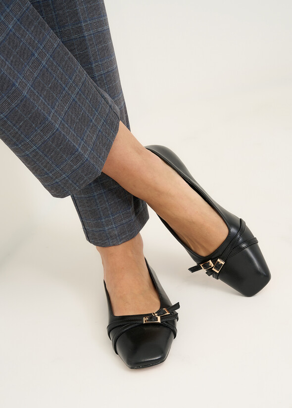 Ballerina Sara in ecopelle NERO Donna null
