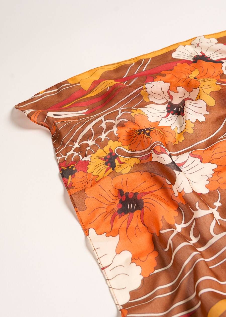 Safir floral print scarf MARRONEBLU AVION Woman , image number 3