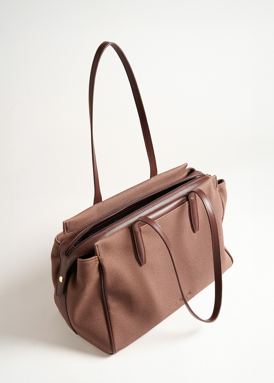 Bess duffle bag – Archivio collection NERO BLACKBEIGE MOUSSE Woman , image number 3