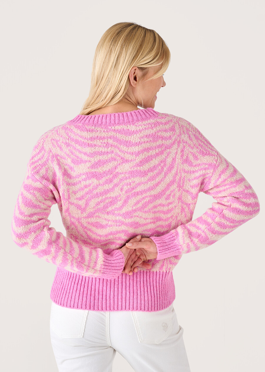 Maglincino Marina con scollo a V ROSA PETALO Donna , immagine n. 3