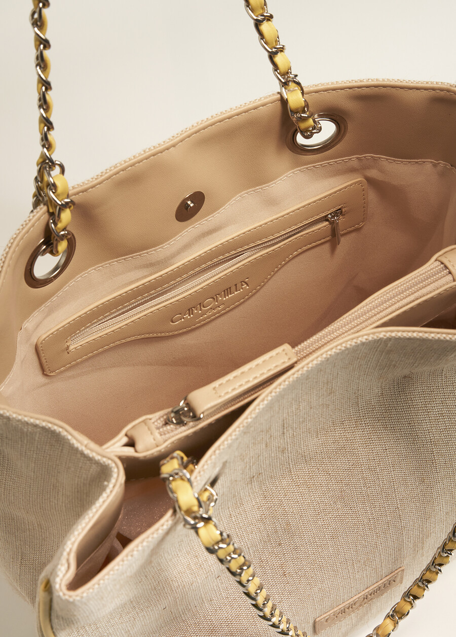 Babila Canvas Shopping Bag BEIGE LIGHT BEIGEBEIGE LIGHT BEIGE Woman , image number 2