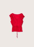 Top Tessa 100% rayon ROSSO CARPETBLU ABISSO Donna immagine n. 4