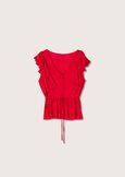 Tessa 100% rayon top ROSSO CARPETBLU ABISSO Woman image number 4