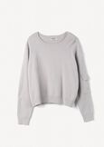 Monia sweater with sleeve pocket MARRONE CAFFEGRIGIO PERLA Woman image number 6