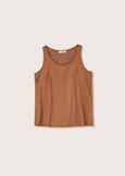 Top Tiziano in satin MARRONE CACAOBIANCOBLUE OLTREMARE FUXI GLOSS Donna immagine n. 4