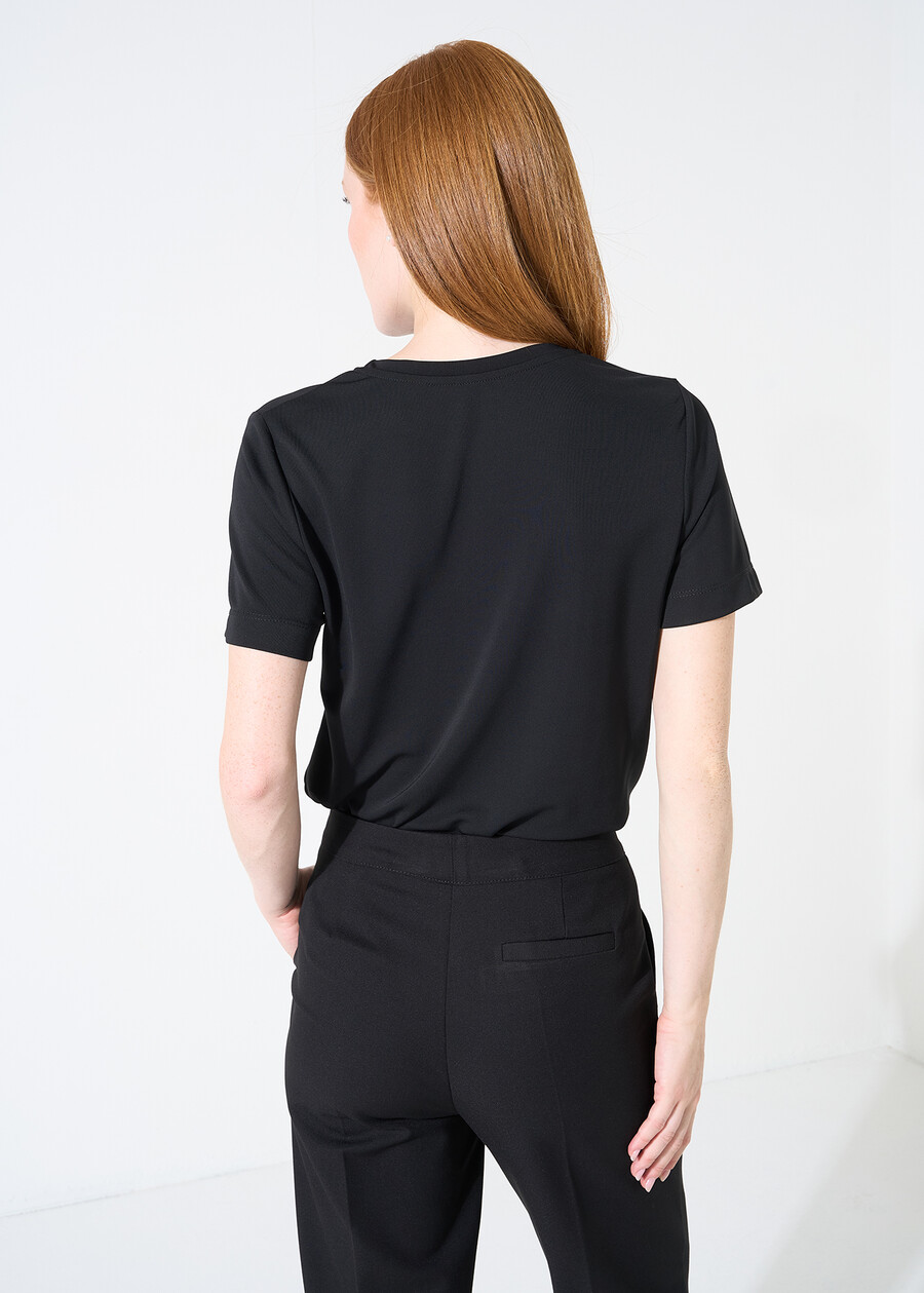 Stella jersey crew-neck T-shirt BIANCONEROBLU Woman , image number 2