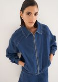 Giacca Girta in denim di cotone DENIM MEDIUM DENIM Donna immagine n. 2