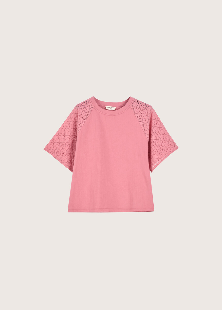 T-shirt Sebyn 100% cotone ROSA BOUQUET Donna , immagine n. 4