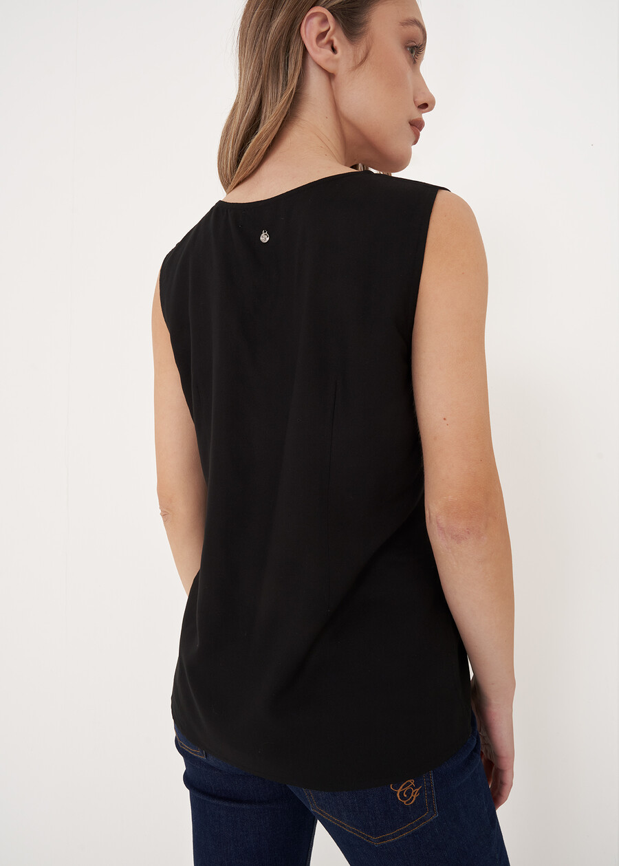 Top Boe Giromanica NERO BLACK Donna , immagine n. 3
