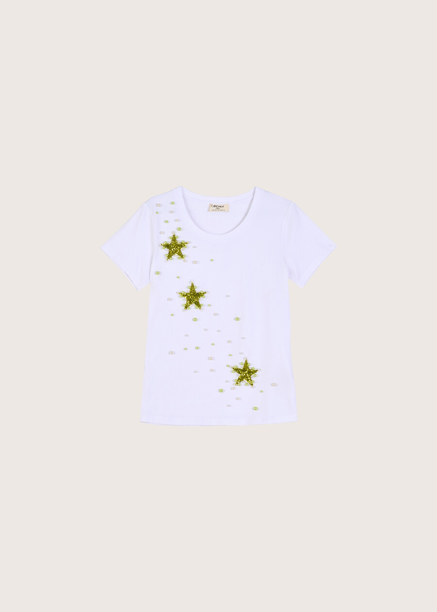 T-shirt Stresa in cotone BIANCO WHITE Donna , immagine n. 4