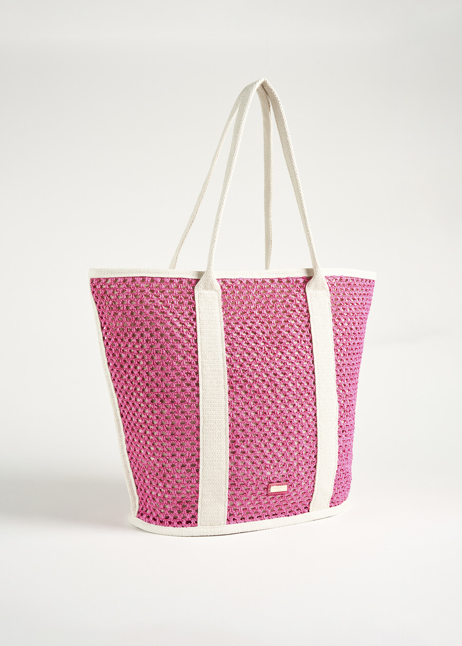 Borsa shopping Bossa in ecopelle VIOLA MAGENTAVERDE GARDEN Donna , immagine n. 2
