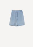 Bermuda Boxy in viscosa con cintura DENIM MEDIUM DENIM Donna immagine n. 6