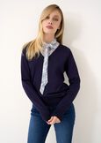 Mery 2-in-1 sweater with shirt BLU Woman image number 1