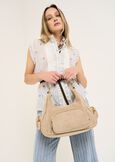Betany-A faux-suede hobo bag BEIGE Woman image number 1