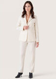 Trousers Alice in technical fabric NERO BLACKBEIGE GESSOBLU Woman image number 2