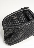 Bassina woven eco-leather clutch bag BIANCO BURRONERO BLACK Woman image number 4