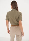 Camicia Alessia in cotone BIANCO WHITEVERDE ALGABLU ELETTRICO Donna immagine n. 3