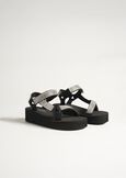 Sandalo Susette con zeppa NERO BLACK Donna immagine n. 1