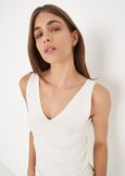 Top Tary con scollo a V BLU NAVYBIANCO BURRO Donna immagine n. 2
