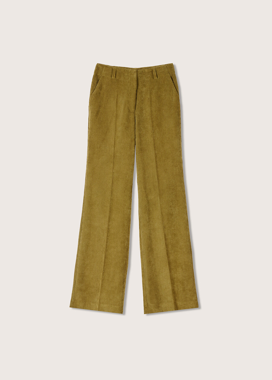 Pantalone Giorgia in velluto VERDE GOLDEN Donna , immagine n. 7