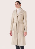 Cappotto Camillo in panno NERO BLACKBEIGE GREIGE Donna immagine n. 4