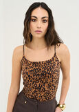 Tykon animalier Studio top MARRONE CARAMELLO Woman image number 1