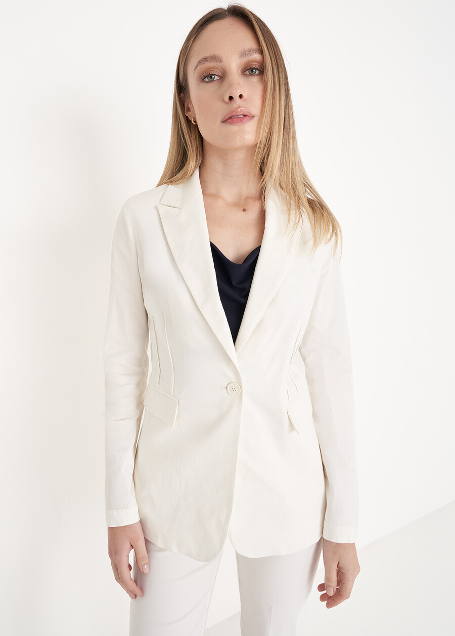 Giacca monopetto Gianna BLUBIANCO WHITEMARRONENERO BLACK Donna , immagine n. 1