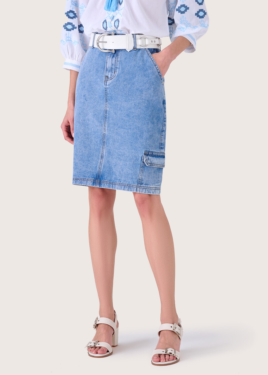 Gonna Ginny in medium denim DENI DENIM Donna , immagine n. 2