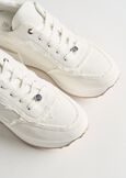 Sneaker Sherly in denim sfrangiato con para alta BIANCO WHITE Donna immagine n. 2
