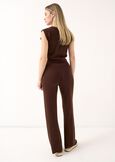 Pantaloni Parker con micropaiettes MARRONE Donna immagine n. 4