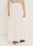 Gonna Gledis lunga in cotone BIANCO WHITE Donna immagine n. 4