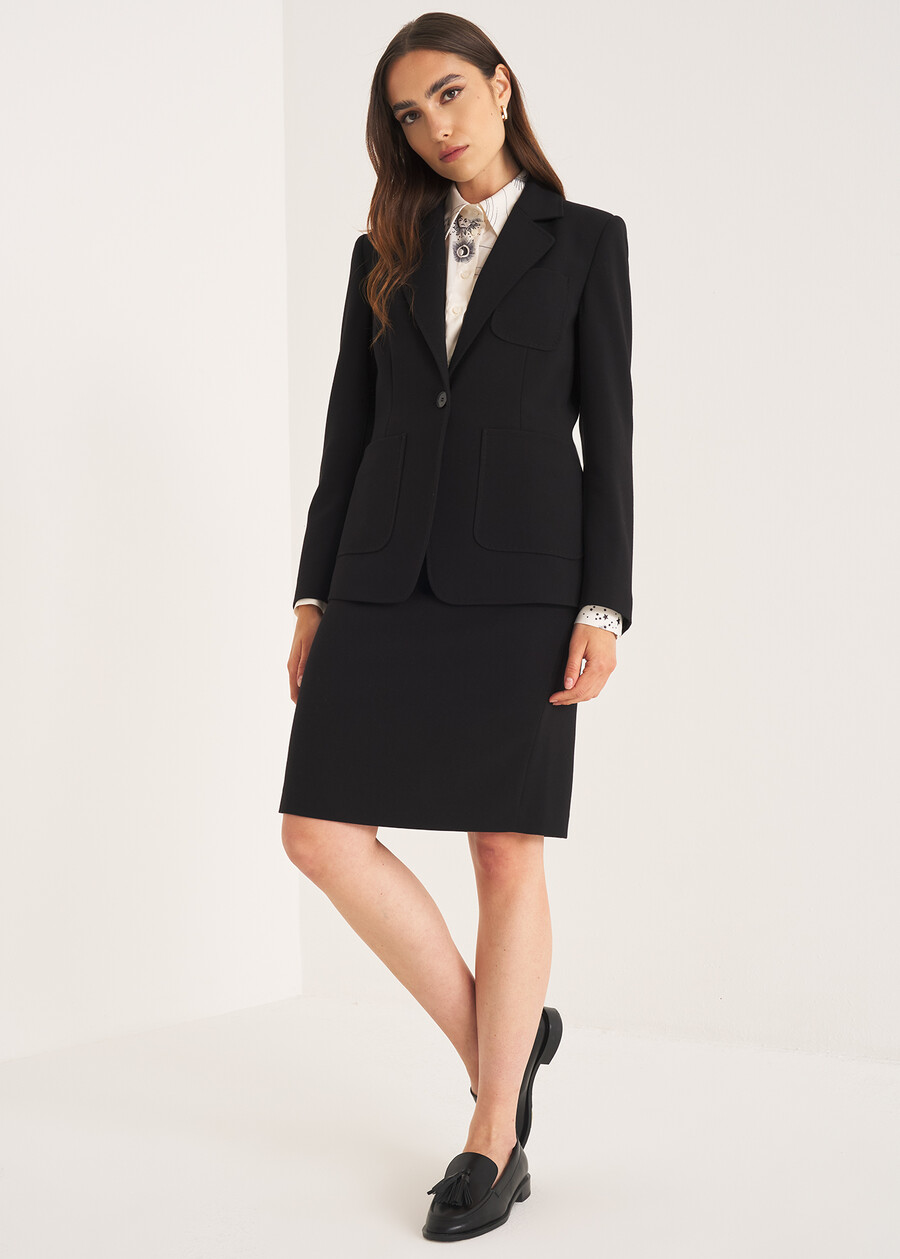 Pencil Skirt Suit NERO BLACK Woman , image number 1