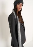 Sciarpa Sady con bordo a contrasto VIOLA PURPLEGRIGIO CENERE Donna immagine n. 1