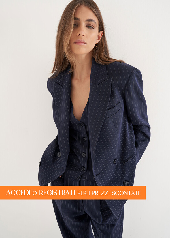 Giacca doppiopetto Griselda BLU Donna null