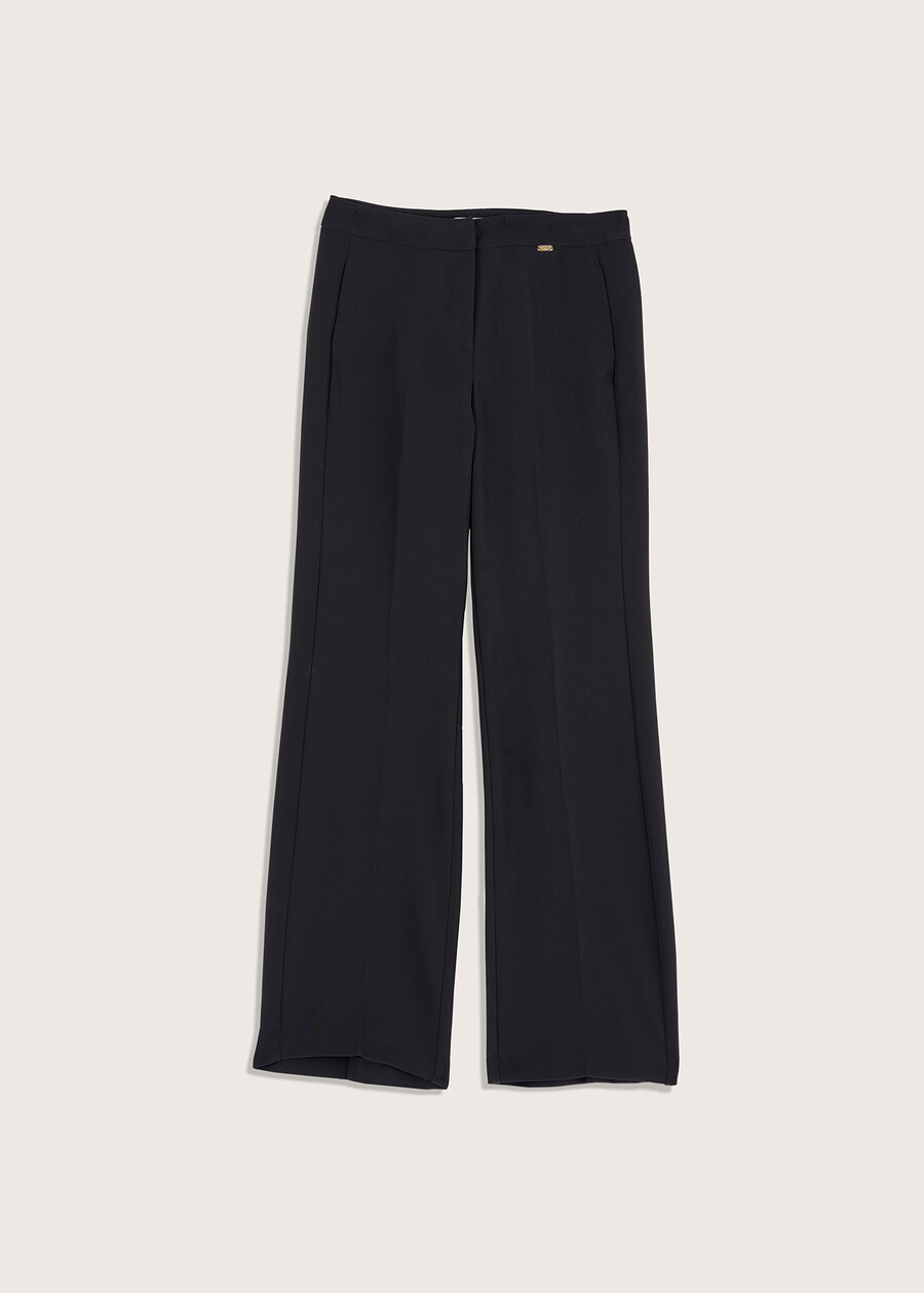 Pantalone Giorgia a palazzo NERO BLACKMARRONE VISONE Donna , immagine n. 6