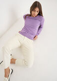 Pantalone Alicez in velluto di cotone BIANCO BURROBLUE OLTREMARE  Donna immagine n. 2