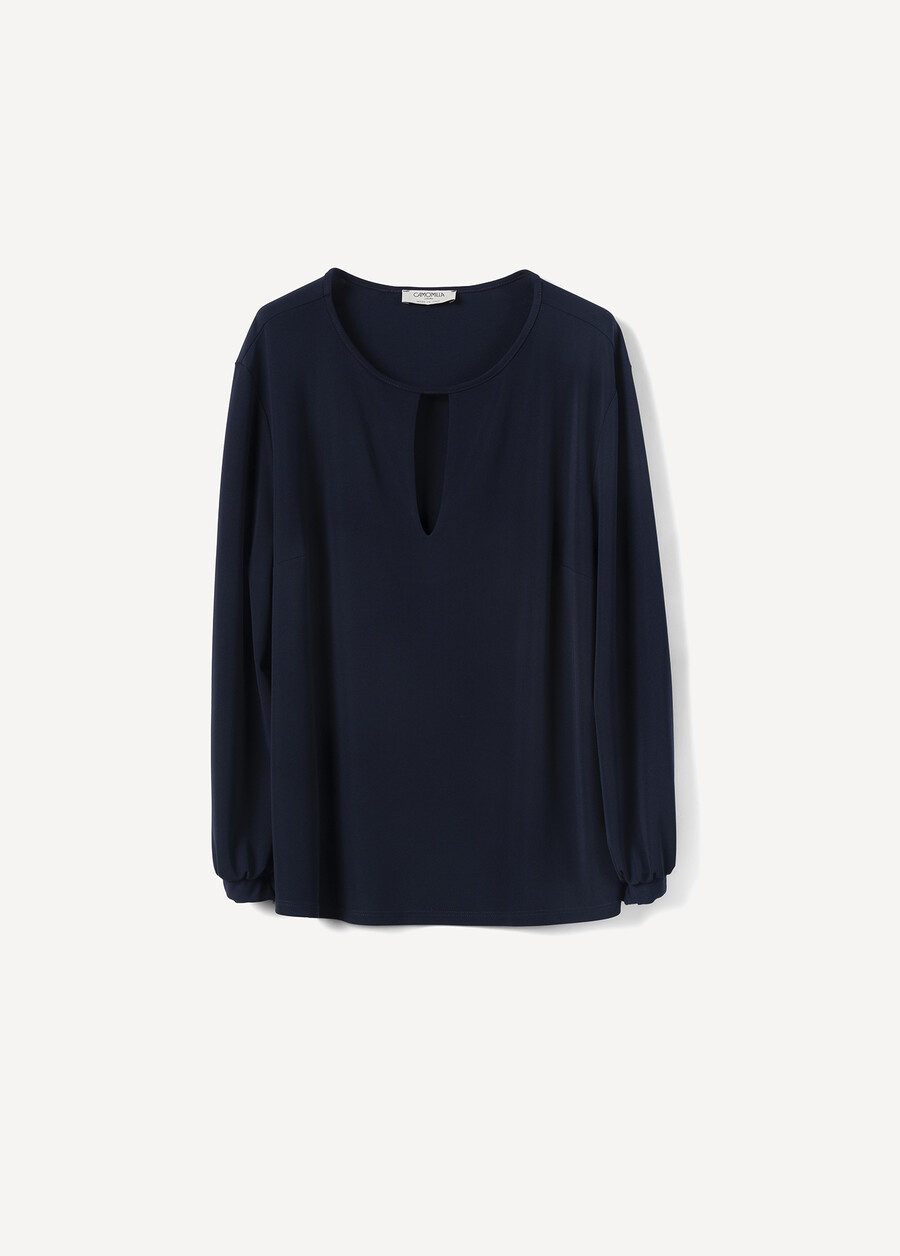 Blusa Shara In Jersey GRIGIO GREYBLUE OLTREMARE  Donna , immagine n. 5