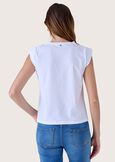 T-shirt Sgang in cotone BIANCO WHITE Donna immagine n. 3