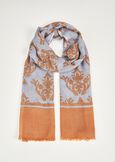 Sciarpa Sara in lana e modal BLU CELESTEBLU CELESTE Donna immagine n. 2
