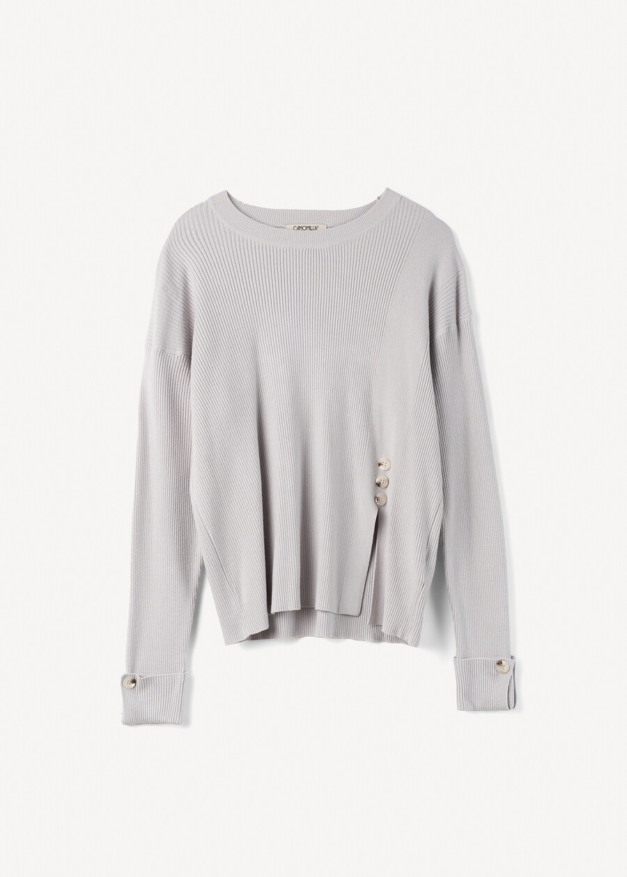 Mara ribbed sweater MARRONE CAFFEGRIGIO PERLA Woman , image number 5