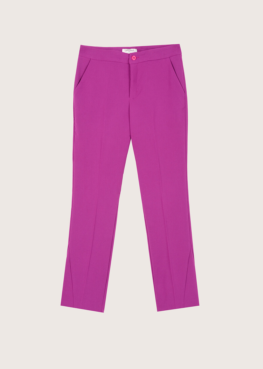 Jacquelid technical fabric trousers VIOLA IRIS Woman , image number 5