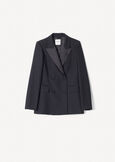 Ghibli double-breasted tuxedo jacket NERO BLACK Woman image number 5